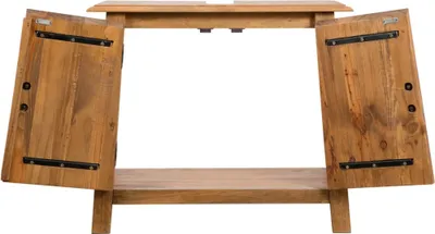 Image de vidaXL Ensemble de meubles de salle de bain en pin massif