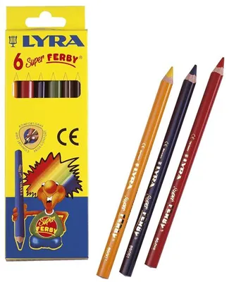 Produktbild von LYRA 3721060 Farbstift Super Ferby 6 Stück im Etui lackiert dreiflächig
