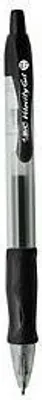 Produktbild von BIC 829157, Clip-on retractable pen, Schwarz, Schwarz, Transparent, Kunststoff, Kunststoff