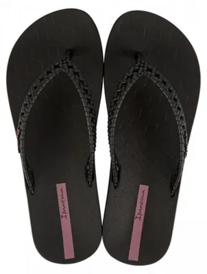 Produktbild von Ipanema Bohemia Damen Flip-Flops, schwarze Zehentrenner 41,5