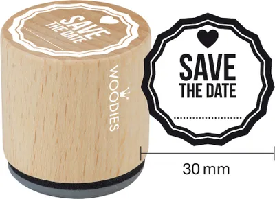 Produktbild von COLOP Motiv-Stempel Woodies "Save the date"