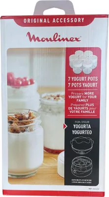 Image de Jeu 7 Pots Yaourtière Moulinex/seb Pots En Verre Pour Yaourtière - Moulinex