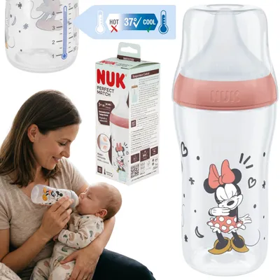 Produktbild von NUK DISNEY Minnie Mouse Babyflasche, Anti-Kolik, mit Silikonsauger, 260 ml, ab 3 Monaten