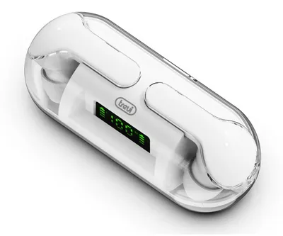 Image de Trevi HMP 12E08 AIR, sans fil, parole/musique, 60 g, casque avec microphone, blanc