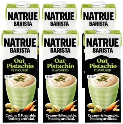 Immagine prodotto di Natrue | Bevanda all'avena e pistacchio - 6x1 l - Senza glutine - Bevanda vegetale - Vegano