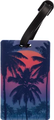 Produktbild von Franky Kofferanhänger LT6 Adressanhänger Gepäckanhänger  Palms