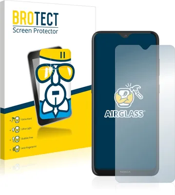Produktbild von BROTECT Schutzglas für Nokia 5.3 Schutzfolie Panzer Folie Glas Display Schutz klar