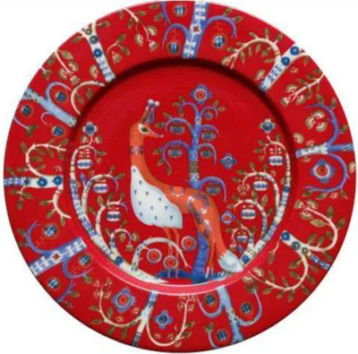 Produktbild von Iittala Taika Teller - 22 cm - Rot