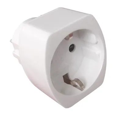 Zdjęcie produktu dla ZENITECH Adapter Schuko do Francji, biały
