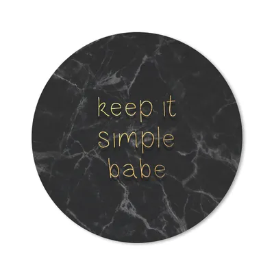 Produktbild von MuchoWow® Mauspad Mousepad Zitate - Sprichwörter - Gold - Marmor 40x40 cm - Mousepads - Maus Mat - Pad - Mausunterlage - Schreibtisch Accessoires