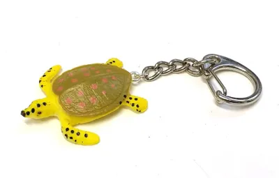 Produktbild von Schildkröte Schlüsselanhänger Miniblings Anhänger Landschildkröte gelb grün