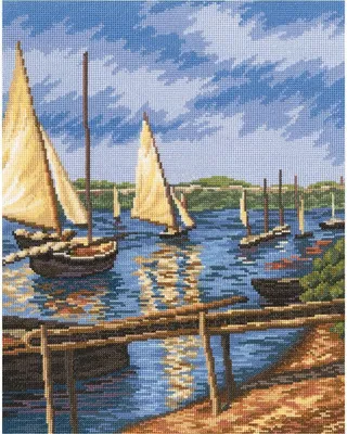 Produktbild von RTO Kreuzstich Set "Segelboote" M399, Zählmuster, 29x37 cm
