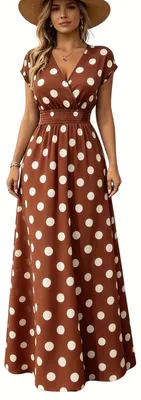 Productafbeelding van Currero Jurk met Polkadots Kurkuma
