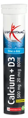 Produktbild von Calcium & D3 800 IU Brausetablette 20 Brausetabletten