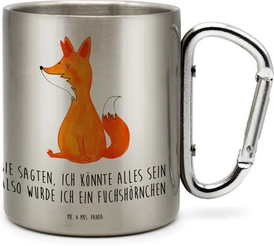 Produktbild von Mr. & Mrs. Panda Teetasse Einhorn Wunsch - Transparent - Geschenk, Isolierbecher, Füchse, Thermobecher Edelstahl, Unicorns, Edelstahltasse, Einhörner, Fuchs, Unicorn