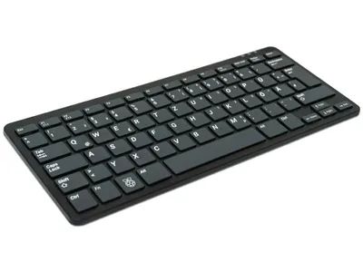 Zdjęcie produktu dla Raspberry Pi SC0198, Mini, Przewodowa, USB, Mechaniczna, QWERTZ, Czarny, Szary