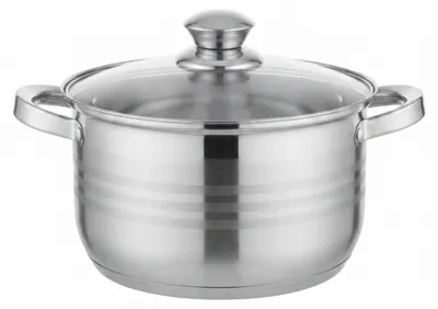 Produktbild von Kochtopf 3,9 L Edelstahl Suppentopf 20 cm Induktion Schmortopf Bratentopf Topf