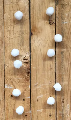 Produktbild von Schneeball Girlande 180cm - Schneekugel Christbaumschmuck