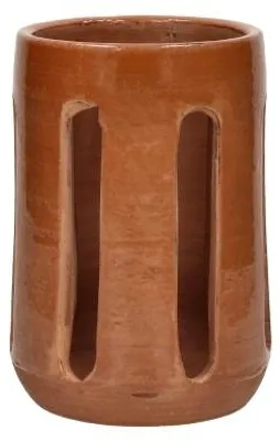 Immagine prodotto di Pomax Opia, lanterna da tavolo in terracotta, terracotta, diametro 14 x altezza 20 cm