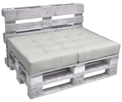 Immagine prodotto di Cuscini per panche Beautissu Cuscini da esterno ECO Elements, 120x80 cm, grigio chiaro