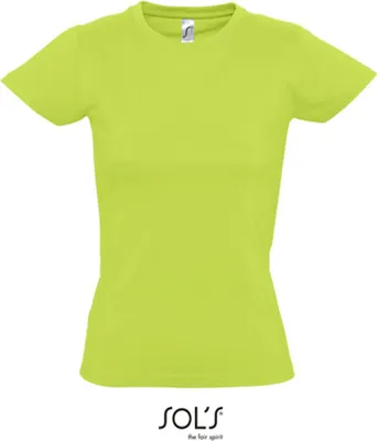 Image de SOLs 11502 | Imperial Women / T-shirt femme - Couleur : Apple Green - Taille : L