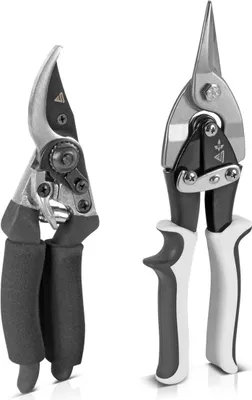 Produktbild von STAHLWERK 2 teiliges Scheren Set Gartenschere Metallschere Blechschere