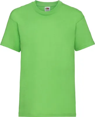 A plain green t-shirt on a white background.