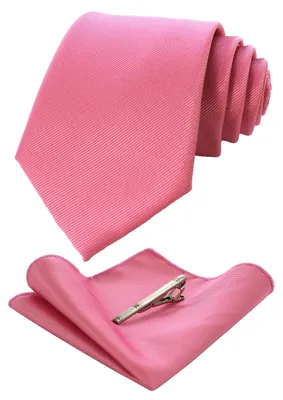 Productafbeelding van Huwelijks Stropdas en Pocketvierkant Set, Roze