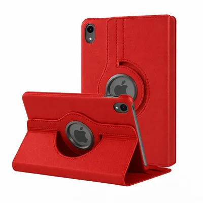 Produktbild von 360° Schutzhülle für Apple iPad 12th 11" (A18) / iPad 11th 11" (A16) / iPad 10 10.9" Generation (2026/2025/2022) Tasche Hülle Drehbar Stand - ROT