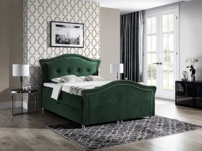 Produktbild von Magisches rustikales Bett Bradley Lux 140x200, grün