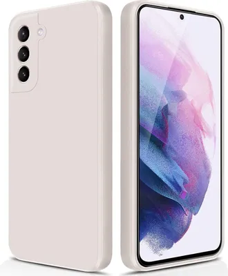 Image de Etui silicone fin pour Samsung Galaxy S21+ / S21 Plus 5G silicone liquide, mat, résistant aux rayures Blanc