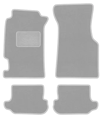 Immagine prodotto di Tappetini in moquette per Honda CRX DelSol 1992-1997 (coupé/cabrio) – set 4 pezzi, grigi, su misura – Wielganizator OSLO