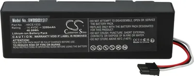Produktbild von vhbw Akku Ersatz für Cecotec 49CE1533 für Saugroboter (3200 mAh, 14,4 V, Li-Ion)
