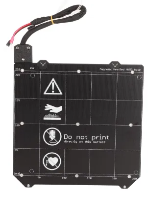 Obrázek produktu pro Pro Prusa I3 MK3S MK2.5: magnetická vyhřívaná podložka + texturovaná pružná ocelová deska pro 3D tiskárnu