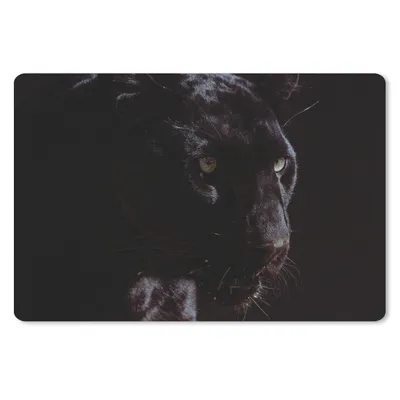 Produktbild von MuchoWow® Schreibtischunterlage Panther - Tier - Schwarz 60x40 cm - XXL Mauspad - Großes Mauspad