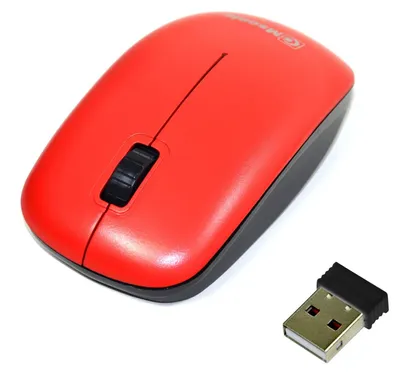 Obrázek produktu pro Bezdrátová optická myš Msonic MX707R, 3 tlačítka, 1000 DPI, červená