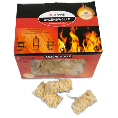 Produktbild von Fermit Anzündwolle 32er Box