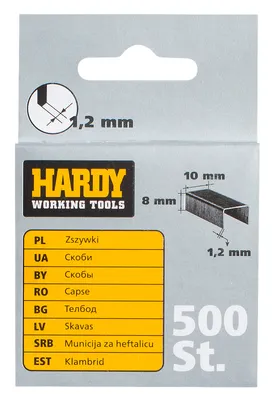 Produktbild von Hardex Tackerklammern 8x10x1,2mm [500 St]