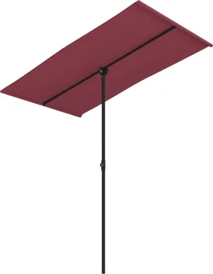 Obrázok produktu pre vidaXL Slnečník s hliníkovou tyčou 180x110 cm Bordeaux červená
