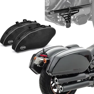 Immagine prodotto di Set: Valigia laterale per Harley Low Rider / S / ST 18-25 + crash bar + T