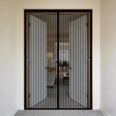 Produktbild von Famanu Magnetische Hordeur - Effektiver Insektenschutz mit automatischer Schließung - 180 x 180 cm - Schwarz
