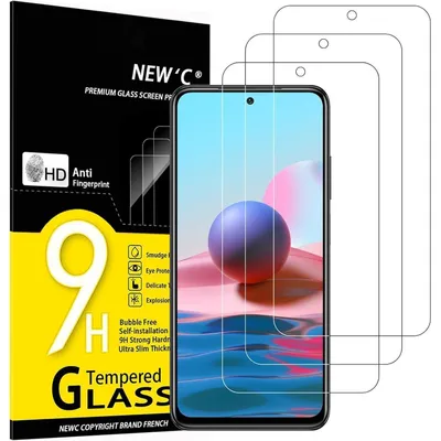 Productafbeelding van Pantserglas beschermfolie voor Xiaomi Redmi Note 10, Note 10 5G, POCO M5s, 3 stuks, 9H hardheid, 0.33mm ultraduidelijk, transparant