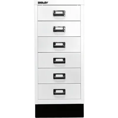 Produktbild von BISLEY MultiDrawer™ L296S Schubladenschrank kardinalrot 6 Schubladen 27,8 x 38,0 x 67,0 cm