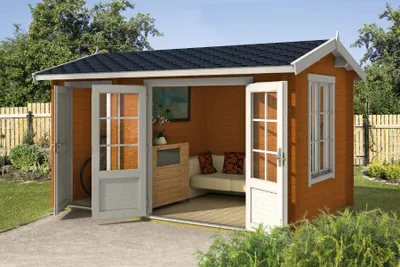 Produktbild von Lasita Maja Gartenhaus / Gerätehaus Wrexham 1, Farbe:naturbelassen, Dachform:Satteldach