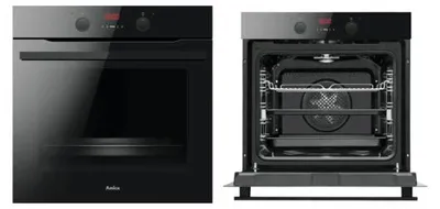 Produktbild von Amica EBX 944 200 S, Groß, Elektrischer Ofen, 77 l, Integriert, Schwarz, Drehregler, Sensor