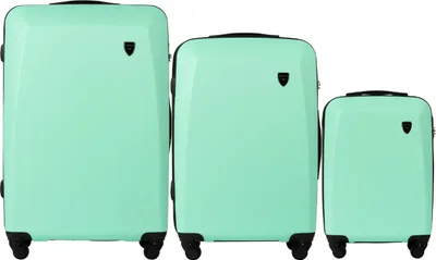 Produktbild von 3er Set WINGS PLOVER Koffer Hellgrün ABS+