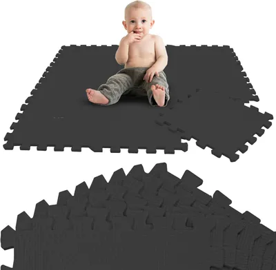 Produktbild von 9 Teile Baby Kinder Puzzlematte ab Null - 30x30 Puzzle Spielmatte Krabbelmatte