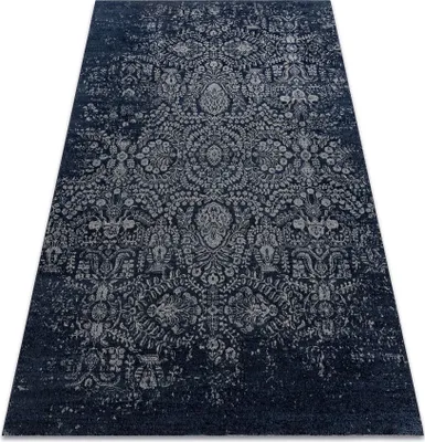 Produktbild von Teppich Wolle JADE 45008/500 Ornament dunkelblau / beige OSTA Blau 240x340 cm