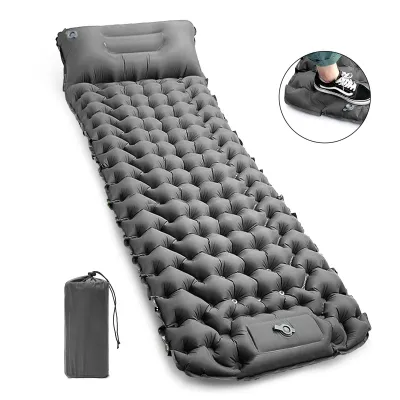 Produktbild von DAITORE Isomatte, Camping Isomatte, IsomatteUltraleicht Outdoor, Ultraleicht und mit Der Integrierten Fußpumpe Einfach Aufzublasen,mit Kissen Isomatte