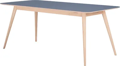 Produktbild von home24 Esstisch - Eiche Teilmassiv / Linoleum
